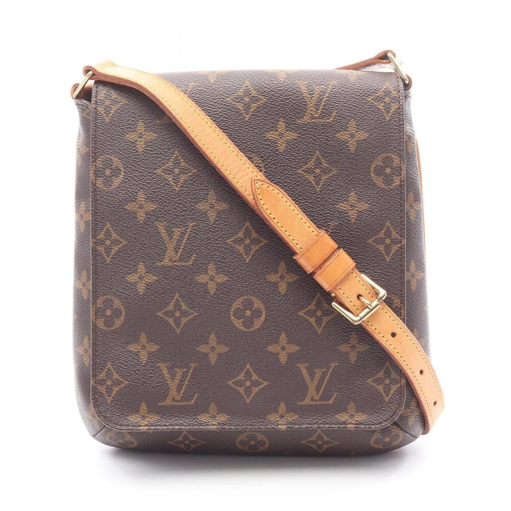 Louis Vuitton Musette Salsa Short Strap Shoulder Bag Brown